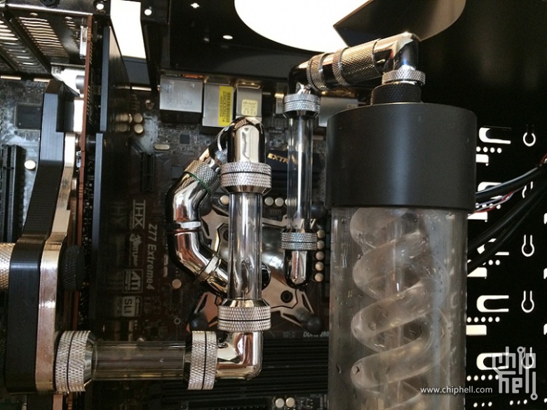 自制t病毒水箱装机,石英水管硬管秀