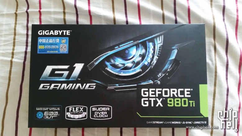 入手技嘉gtx980 ti g1gameing,简单开箱跑分