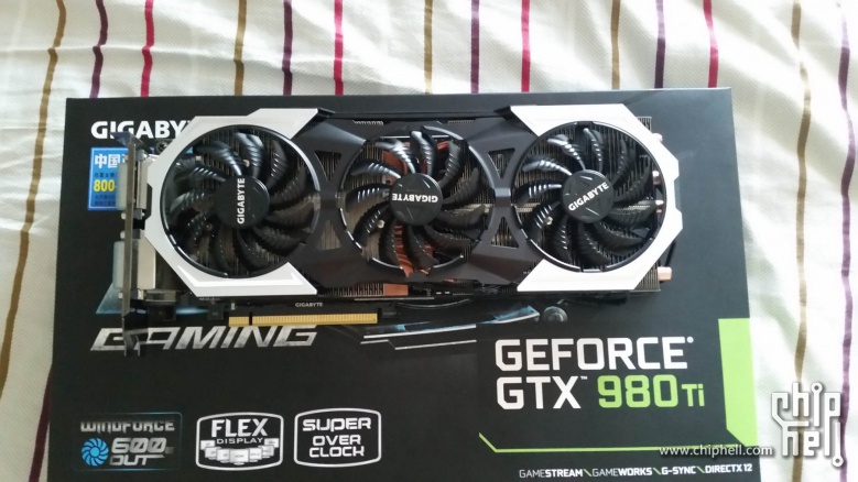 入手技嘉gtx980 ti g1gameing,简单开箱跑分