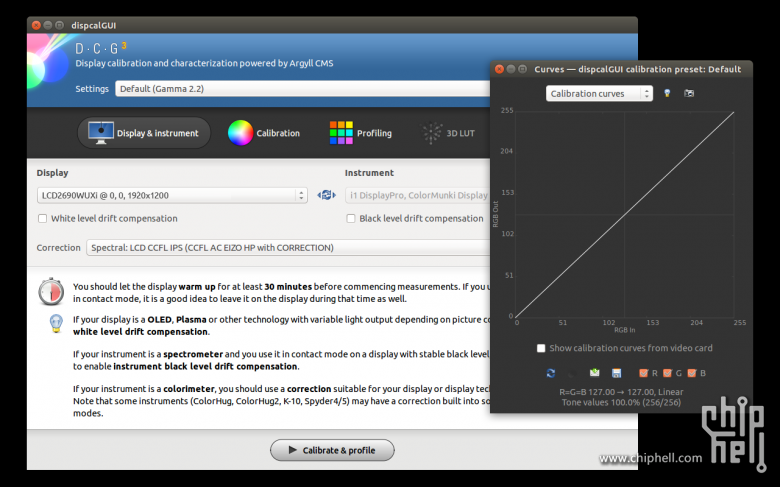 dispcalGUI-screenshot-GNOME-view-curves.png