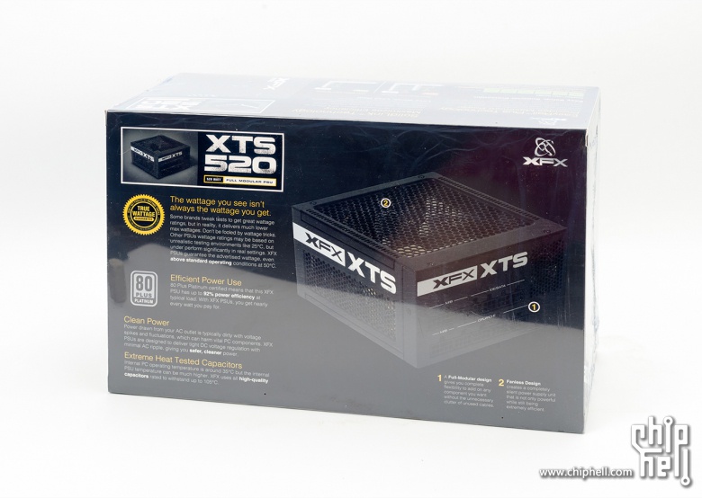 讯景 XFX XTS-520 白金 Fanless无风扇电源开箱&装机