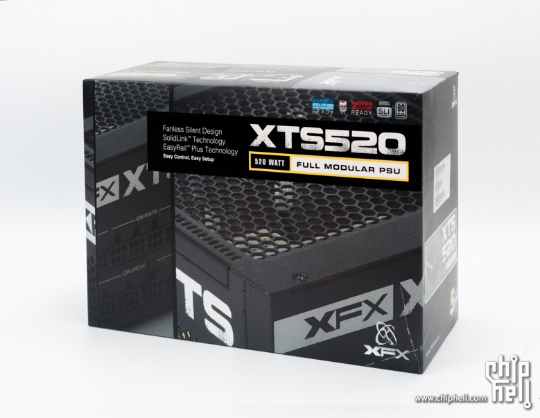 讯景 XFX XTS-520 白金 Fanless无风扇电源开箱&装机