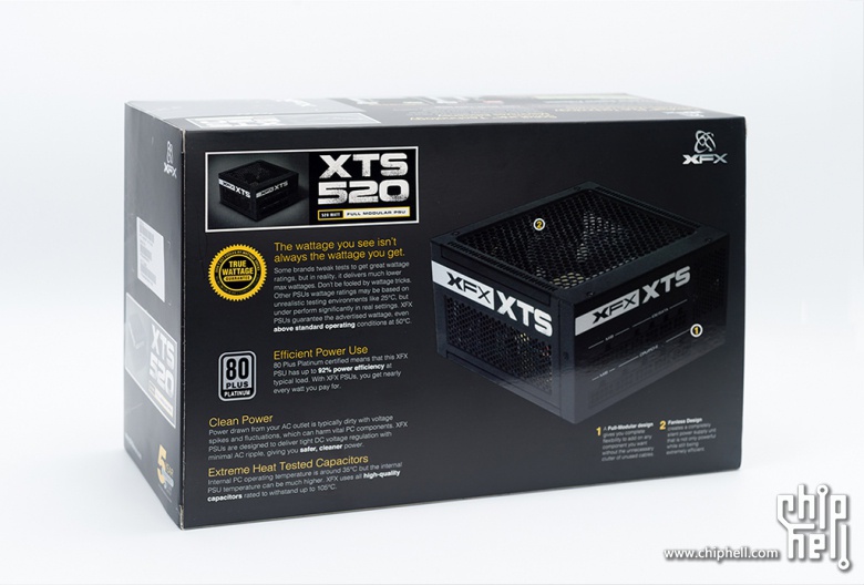 讯景 XFX XTS-520 白金 Fanless无风扇电源开箱&装机