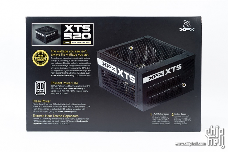 讯景 XFX XTS-520 白金 Fanless无风扇电源开箱&装机