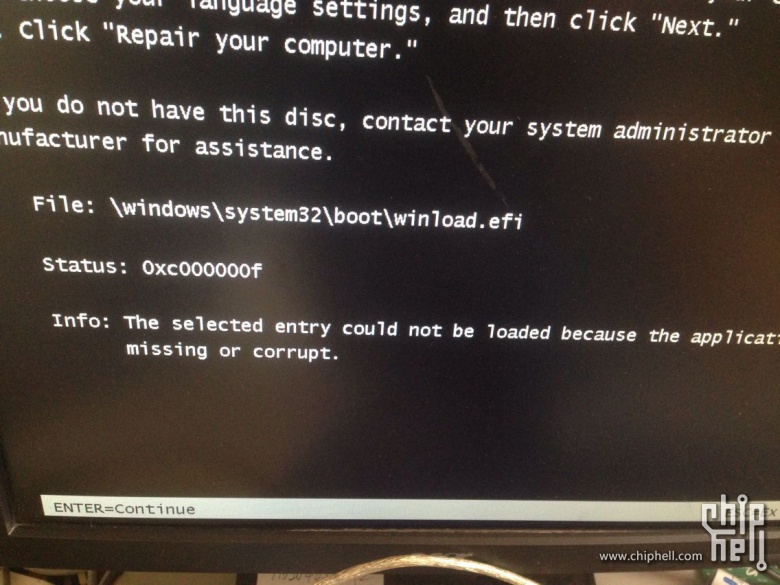 第一次做UEFI的WIN7系统盘遇到的问题