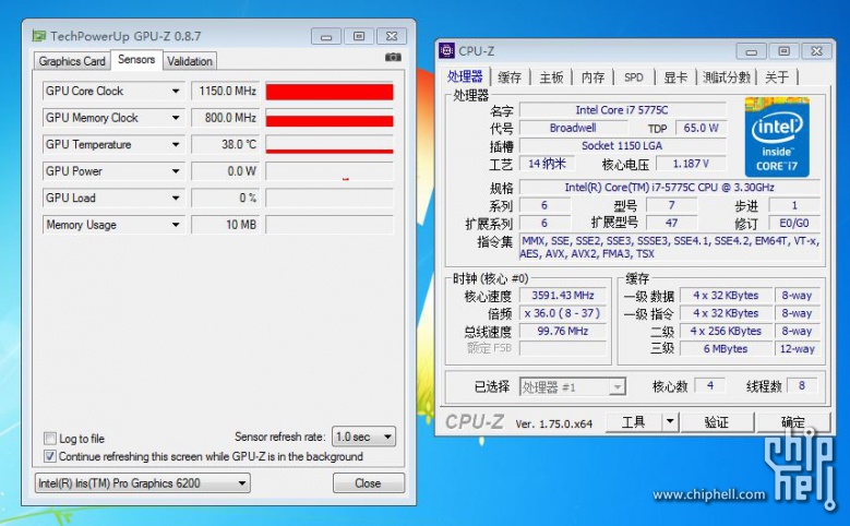 intel五代i7-5775c开箱