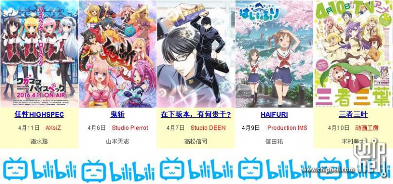 资讯 178特别盘点 国内网站购买版权的16年4月新番动画 Acg Chiphell 分享与交流用户体验