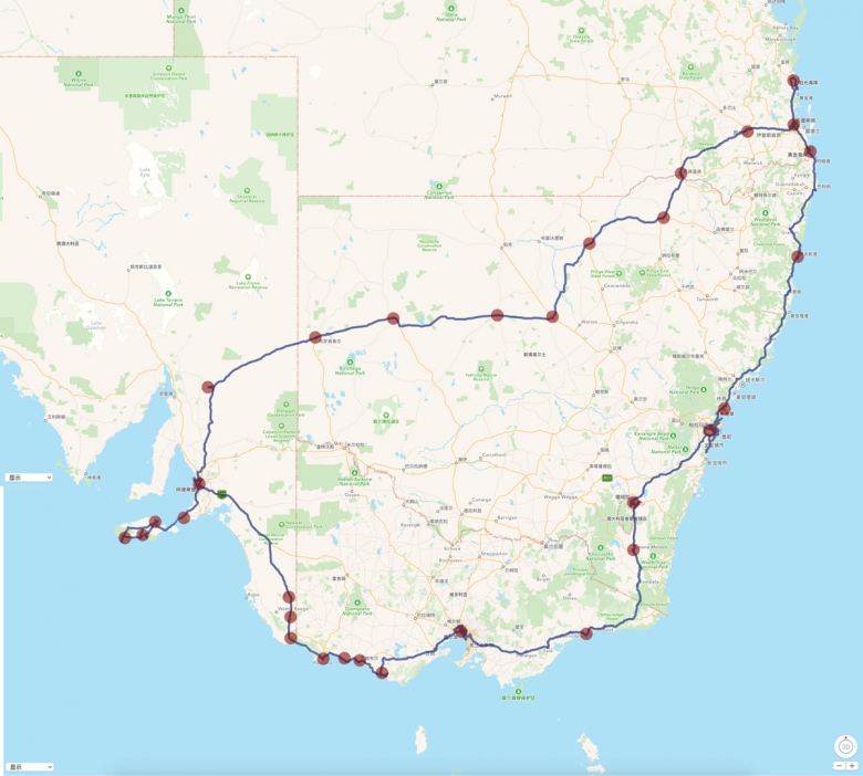 澳大利亚21天6500公里自驾游路线分享--澳新游