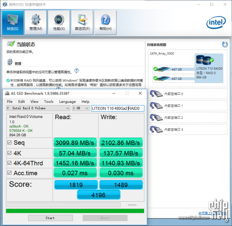 超微C7Z270-PG/建兴T10 480G开箱&PCIe SSD R0尝鲜