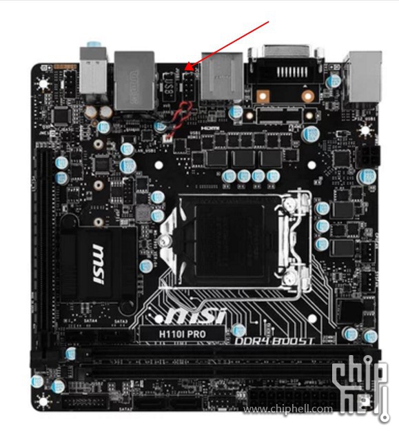 如图箭头 ,从h110 b150 h170 b170 z270 h270  全线的的itx主板前置