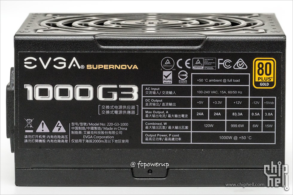 EVGA SuperNOVA 1000 G3 电源评测