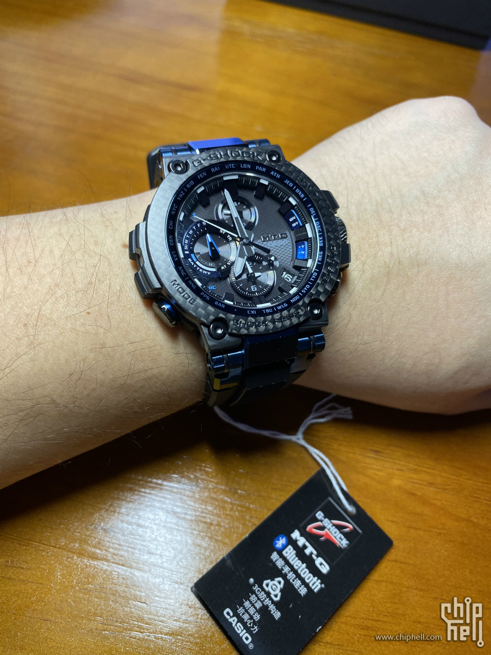 黑蓝碳纤维卡西欧mtgb1000xb1apr国行跟风开箱