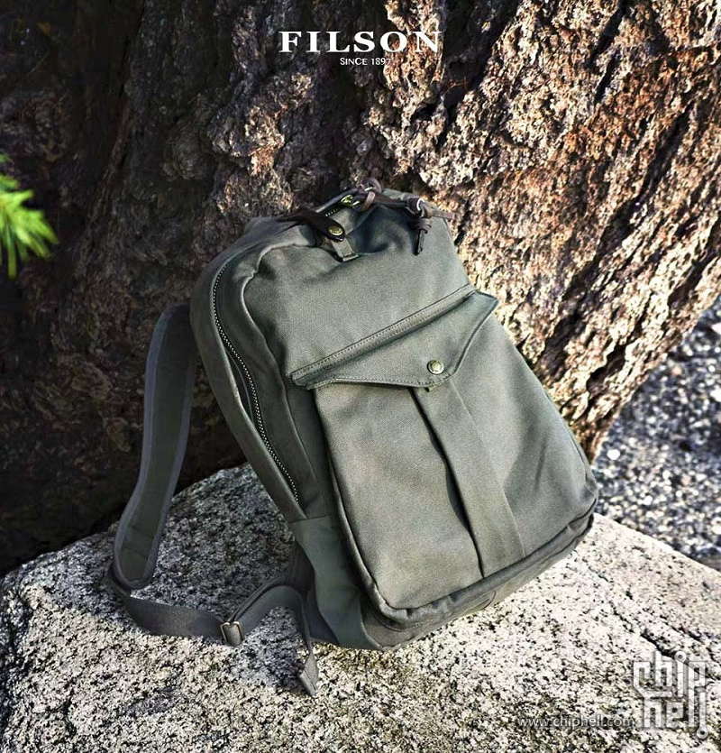 流浪者背包~~~filson 70307 油蜡布帆布双肩包