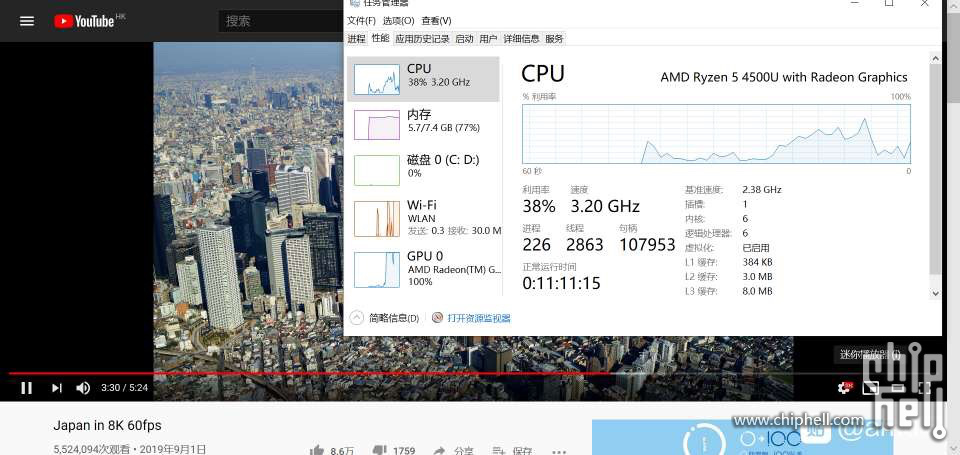 intelicelakei71065g7视频硬解效能测试更新hwinfo