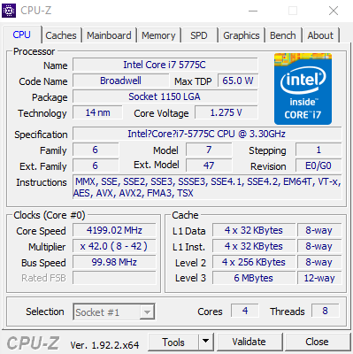 i7 5775c还能饭否(2020年)