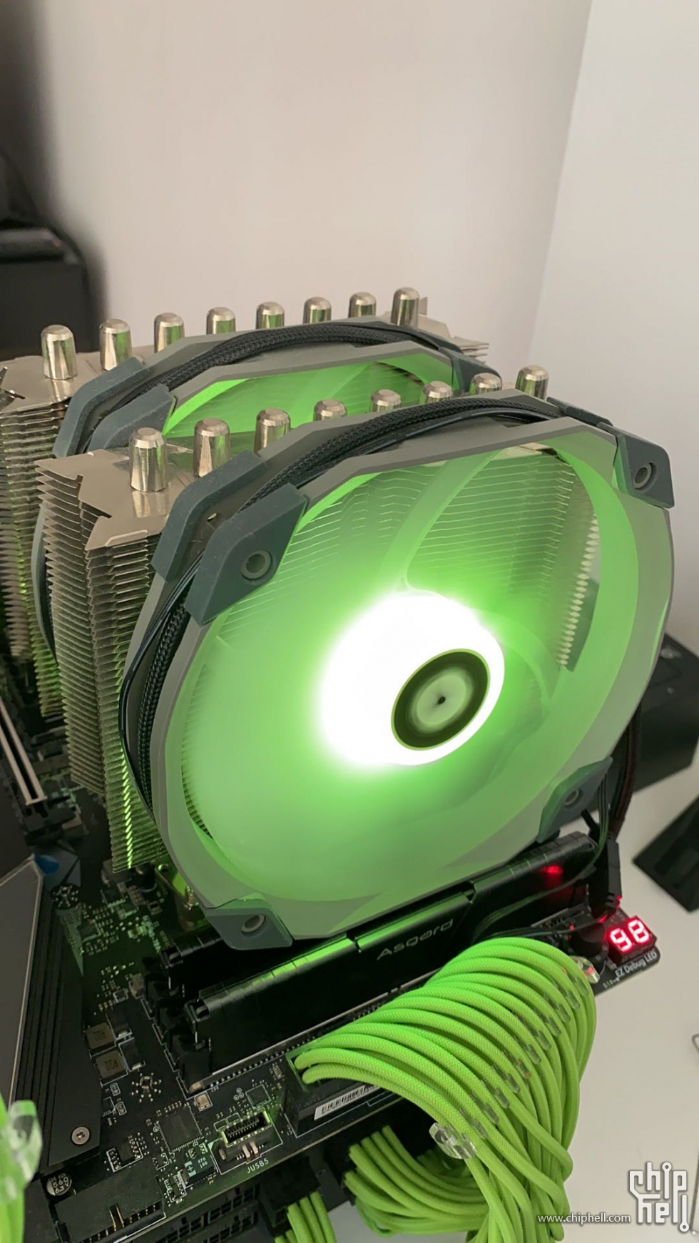 顶级风冷ibe都压不住默频的10980xe