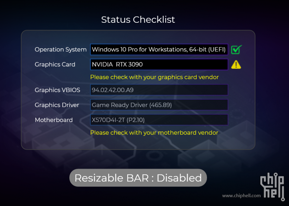 更新resizeablebar失败