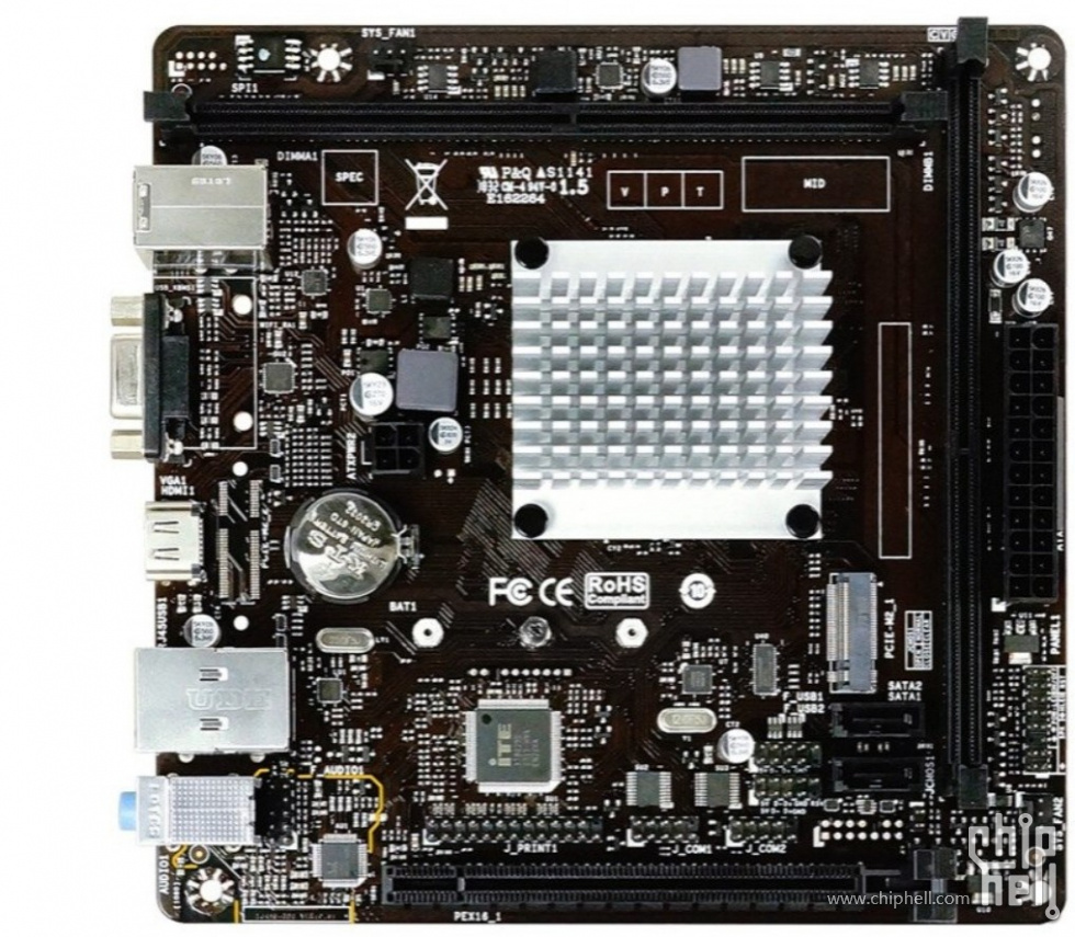 映泰j4105nhu集成赛扬cpu主板