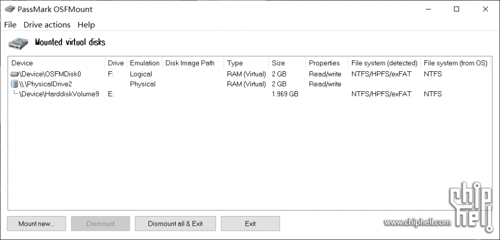 PassMark OSFMount 3.1.1002 instal the new for windows