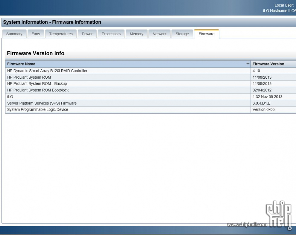 捕获HP ProLiant ML310e Gen8 v2 - iLO System Information - Firmware Information.JPG