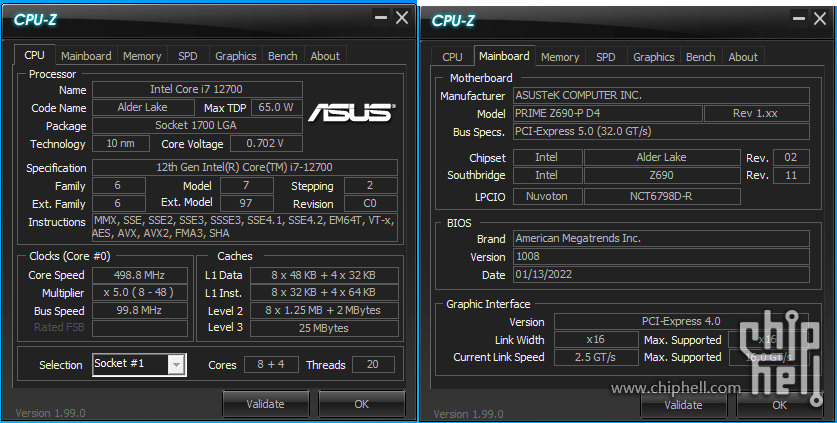 CPU-Z信息及单核多核跑分