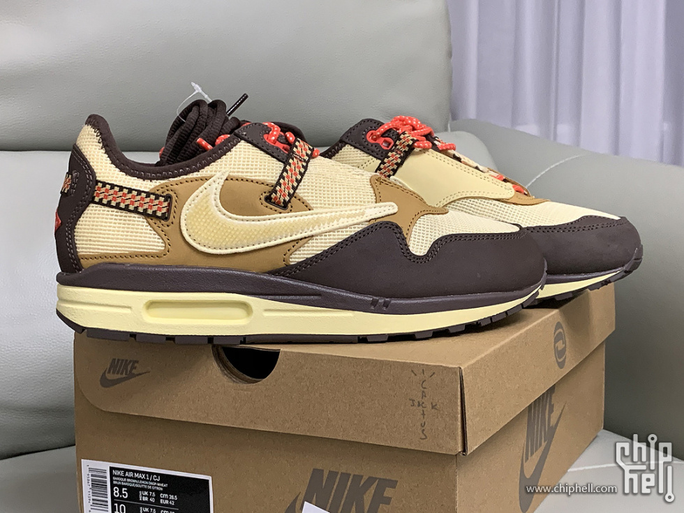 Travis Scott x Nike Air Max 1 “Baroque Brown”开箱- 原创分享(新