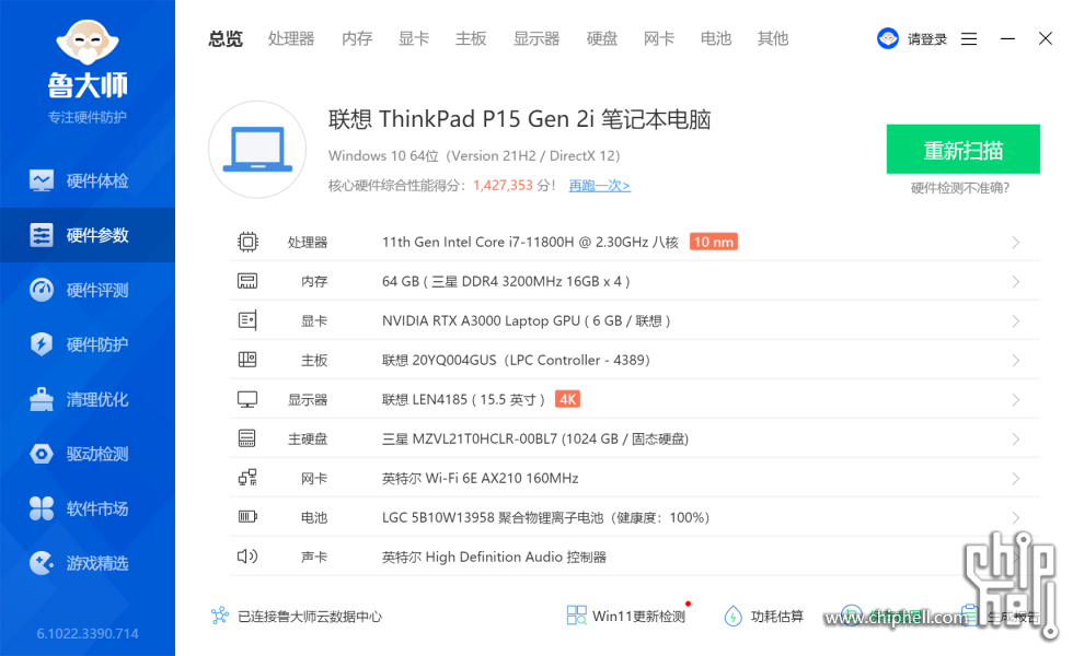 ThinkPad P15 GEN2 配置