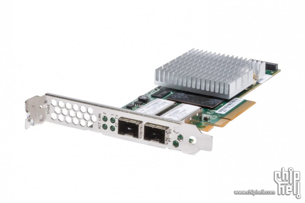 HP NC523SFP 10Gb 2-port Ethernet Server Adapter 593717-B21 (2).JPG