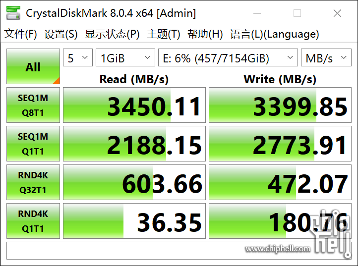 这个是刚买回来，在PCIE3.0下。