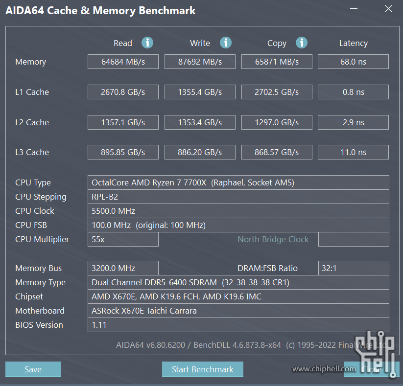 x670e taichi carrara 6400