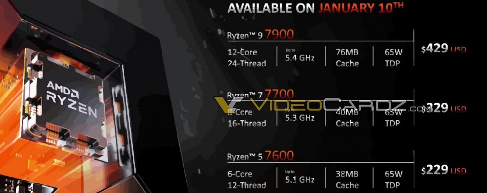 AMD Ryzen 7000非X系列将于明年1月10日推出，R9 7900比5900X更快-1.jpg