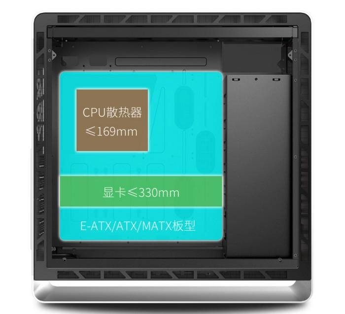 乔思伯UMX6S发布，E-ATX主板、360mm水冷、封闭式铝板、简约铝镁合金材质-4.jpg