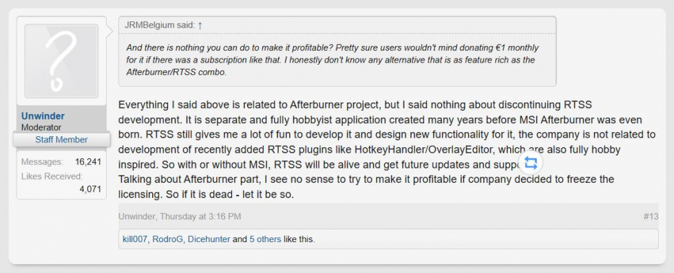 显卡超频软件 MSI Afterburner 的作者宣布停止积极维护，已被微星半放弃-4.jpg