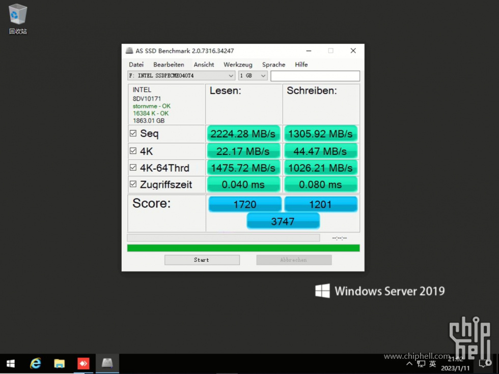 捕获英特尔 Intel DC P3608 PCIe NVMe 数据中心级SSD固态硬盘 - AS SSD Bench 基准信息(2).JPG