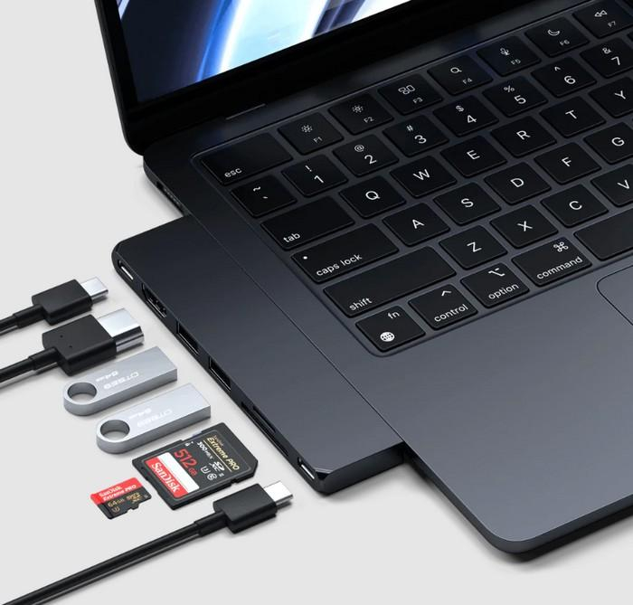 Satechi Pro Hub Slim 扩展坞，为苹果MacBook Air  Pro ，完美融合设计-2.jpg