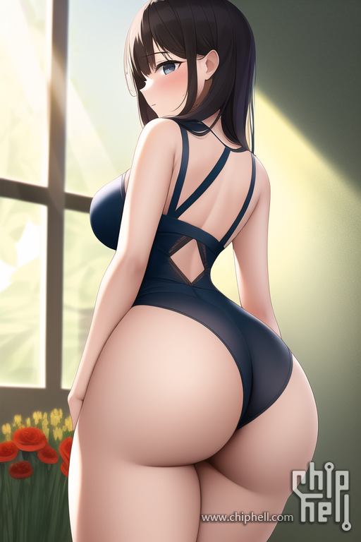 1girl,solo,highres, ass, flower, sunlight, s-623132045.png