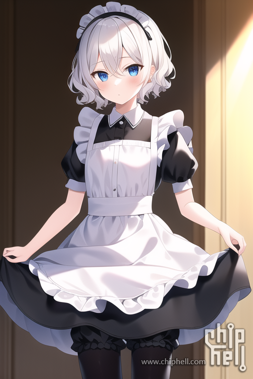 {{{masterpiece}}}, best quality, illustration,maid, black tights, sunlight, beau.png