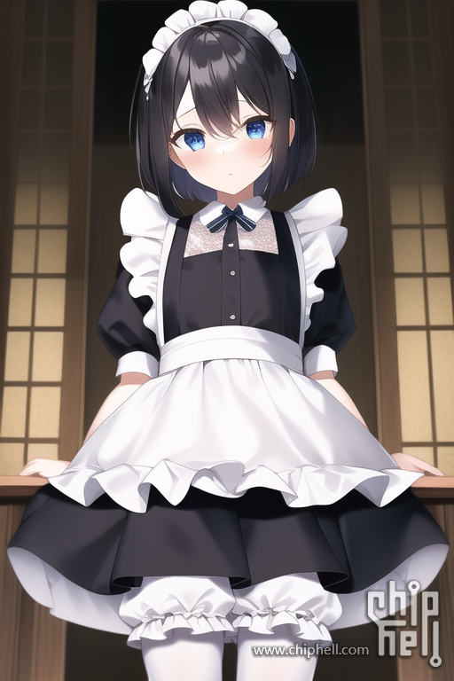 {{{masterpiece}}}, best quality, illustration,maid, black tights, sunlight, beau.png