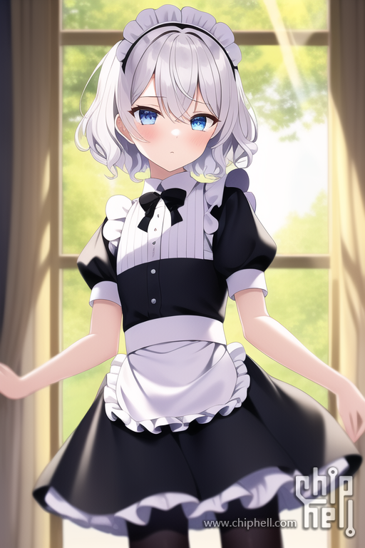 {{{masterpiece}}}, best quality, illustration,maid, black tights, sunlight, beau.png