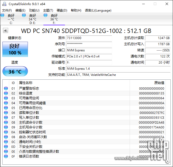 230702-WD-SN740-512G-X230i-ExpressCard待机温度.png