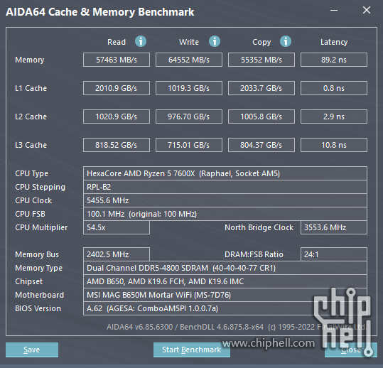 AIDA64 内存测试 4800.png