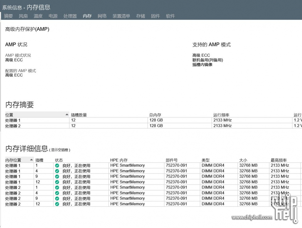 捕获 dl360 gen9 系统信息  -  内存信息.JPG