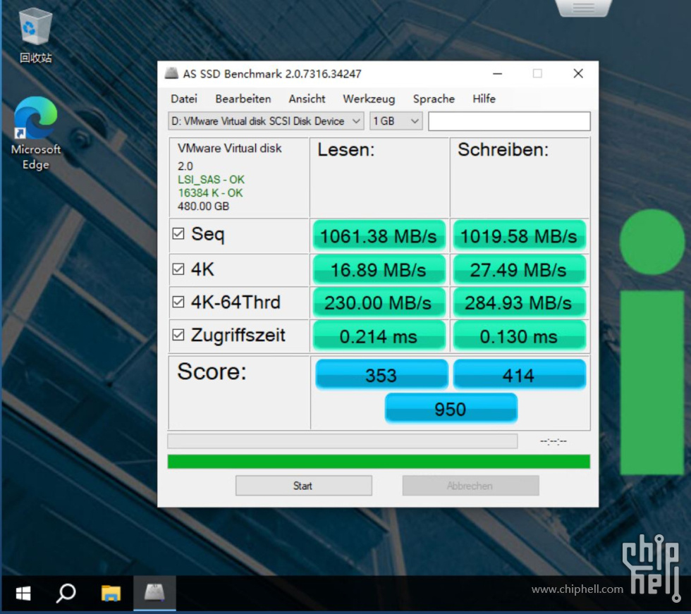 捕获 VMware ESXi 虚拟化 LSI Logic SAS、Paravirtual SCSI 控制器性能对比 - LSI Logic SAS.JPG
