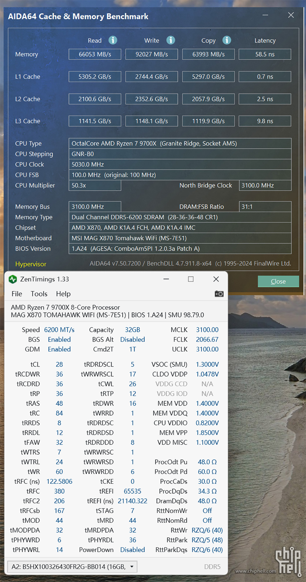 9700X Adie 6200c28 2066 tightest co30 -极限 58.5.jpg
