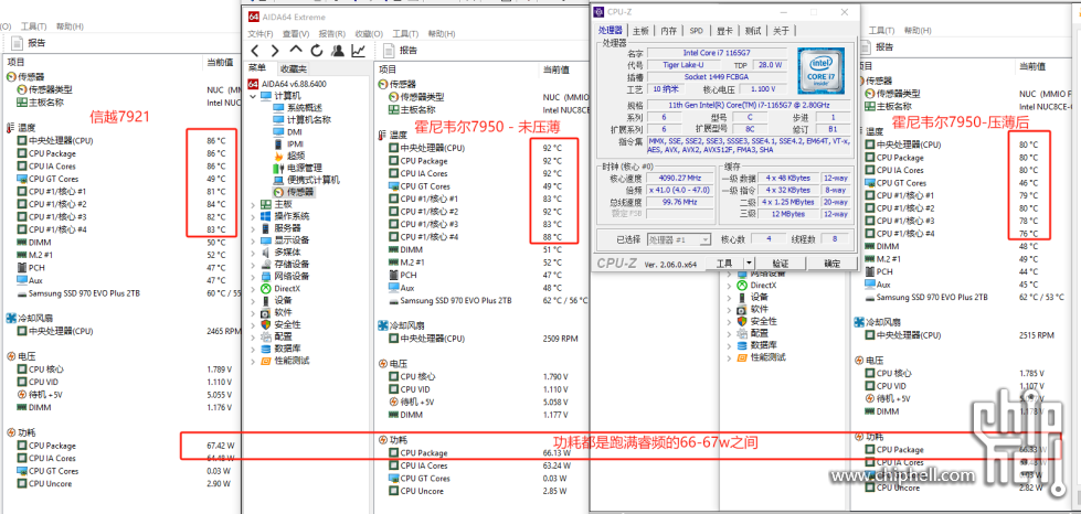 导热硅脂对比：NUC11 - win下 ：信越7921 vs 霍尼韦尔7950_未压薄 vs 霍尼韦尔7950_压.png