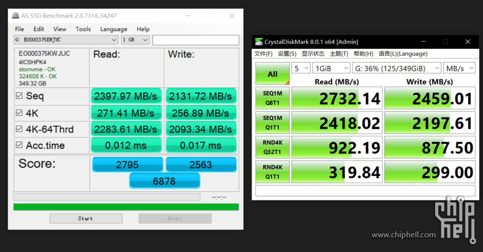 傲腾p4800x 375g i5 12600k 从盘 CDM AND AS SSD.jpg