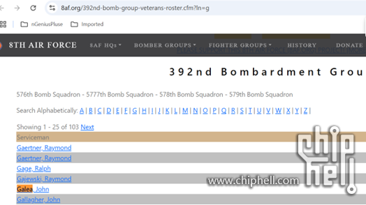 392nd BG site Galea entry.png