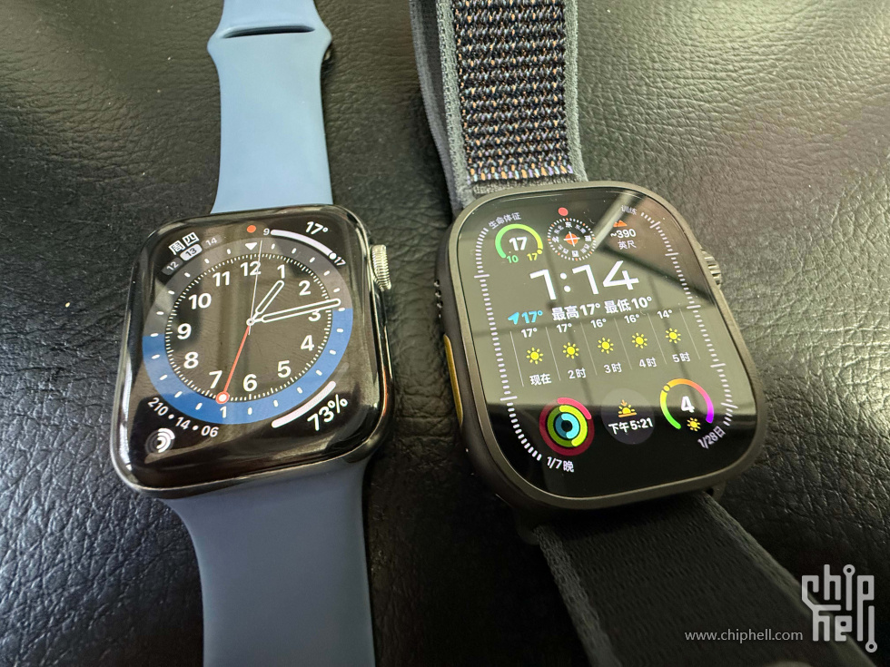 两块手表对比