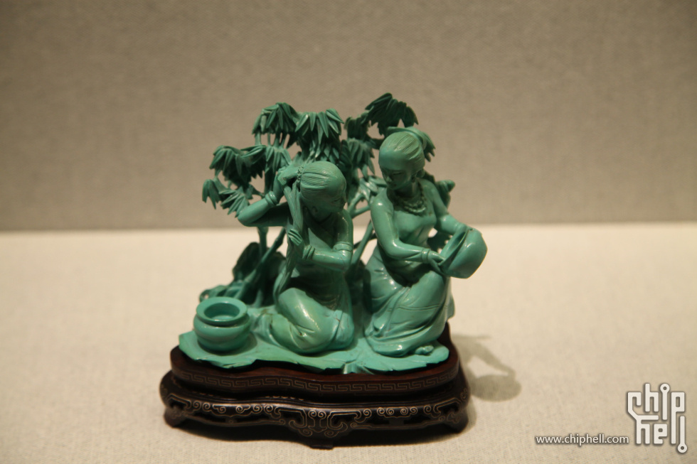 绿松，70年代出品的艺术品