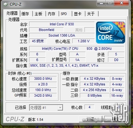 i7930首次超36g电压1208